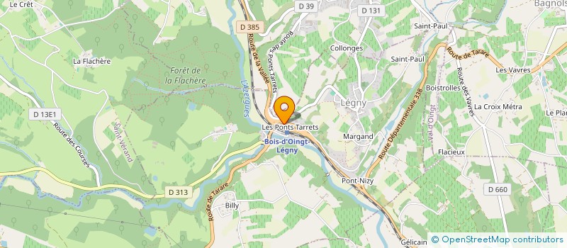 localisation de l'entreprise LE RELAIS DES SAVEURS  LEGNY