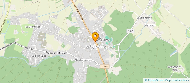 localisation de l'entreprise LE RELAIS DES SENS à LE POINCONNET