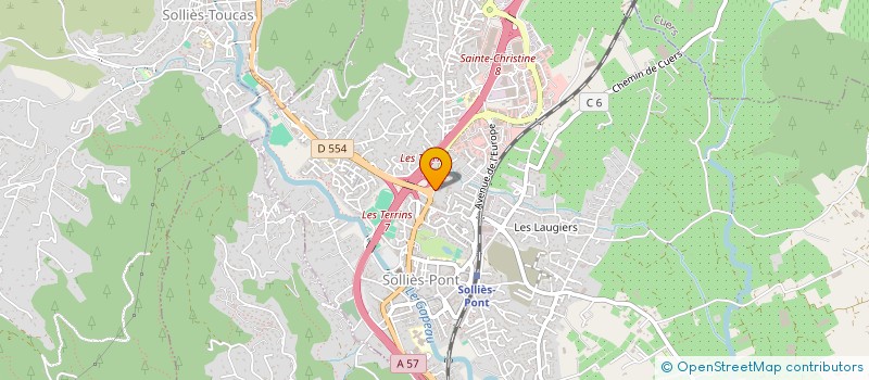 localisation de l'entreprise LE RELAIS DES SOLLIES  SOLLIES-PONT