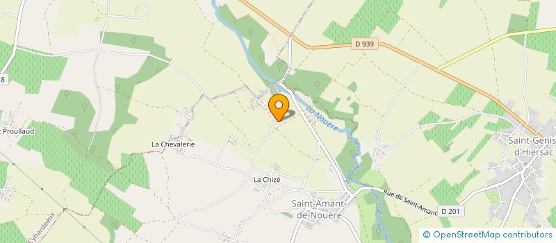 localisation de l'entreprise LE RELAIS DES TERRASSES à SAINT-AMANT-DE-NOUERE