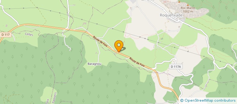 localisation de l'entreprise LE RELAIS DES TROIS CHATEAUX à ROQUEFIXADE