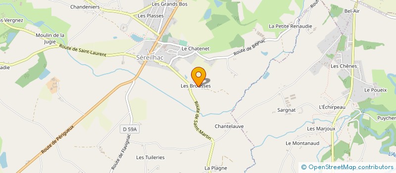 localisation de l'entreprise LE RELAIS DES TUILERIES à SEREILHAC