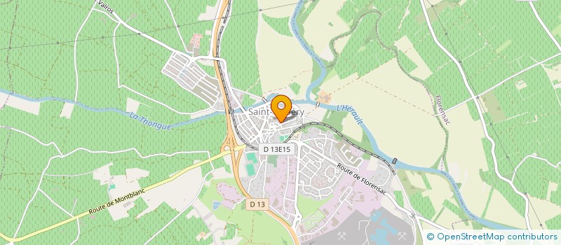 localisation de l'entreprise LE RELAIS DES VIGNOBLES  SAINT-THIBERY