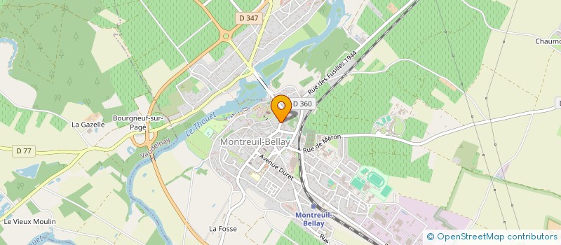 localisation de l'entreprise LE RELAIS DU BELLAY  MONTREUIL-BELLAY