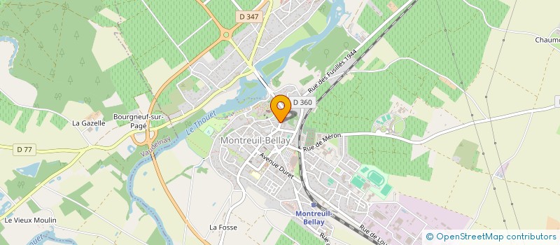 localisation de l'entreprise LE RELAIS DU BELLAY à MONTREUIL-BELLAY
