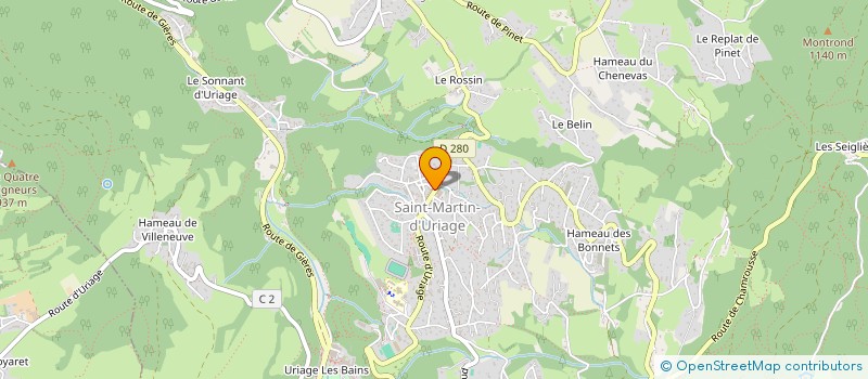 localisation de l'entreprise LE RELAIS DU BELVEDERE à SAINT-MARTIN-D'URIAGE