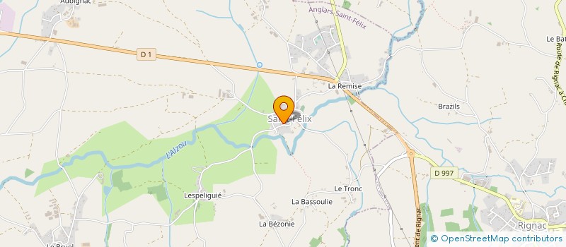 localisation de l'entreprise LE RELAIS DU CHATEAU  AUZITS