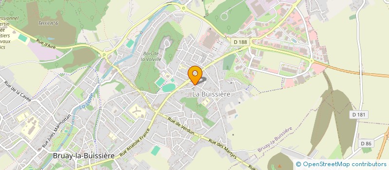 localisation de l'entreprise LE RELAIS DU CHATEAU à BRUAY-LA-BUISSIERE