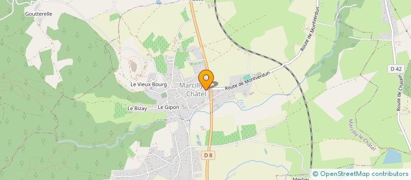 localisation de l'entreprise LE RELAIS DU CHATEL à MARCILLY-LE-CHATEL