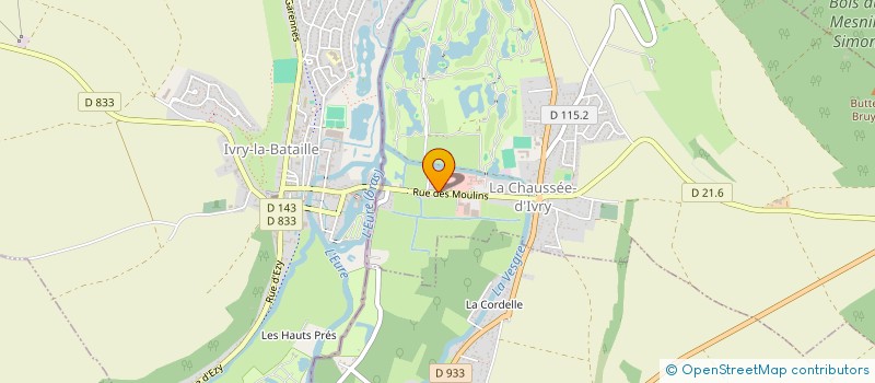 localisation de l'entreprise LE RELAIS DU CHEVAL BLANC à LA CHAUSSEE-D'IVRY
