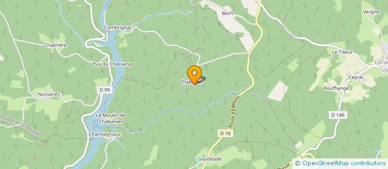 localisation de l'entreprise LE RELAIS DU DOUSTRE  ARGENTAT-SUR-DORDOGNE