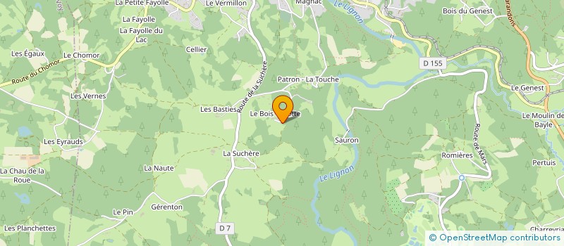 localisation de l'entreprise LE RELAIS DU GRAND AIR  LE CHAMBON SUR LIGNON