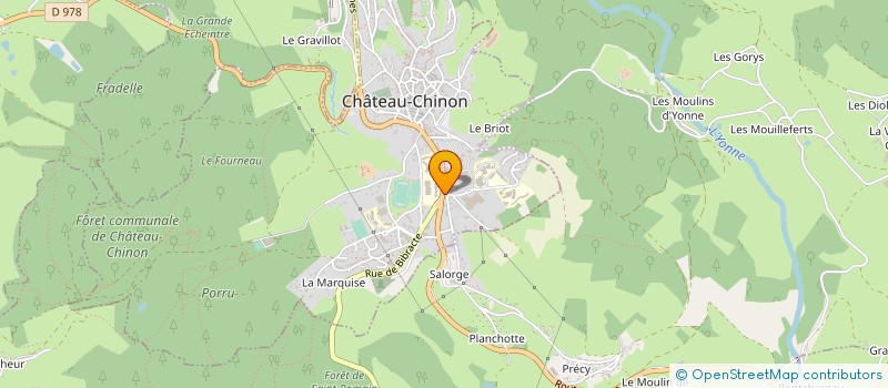 localisation de l'entreprise LE RELAIS DU MORVAN à CHATEAU-CHINON (VILLE)