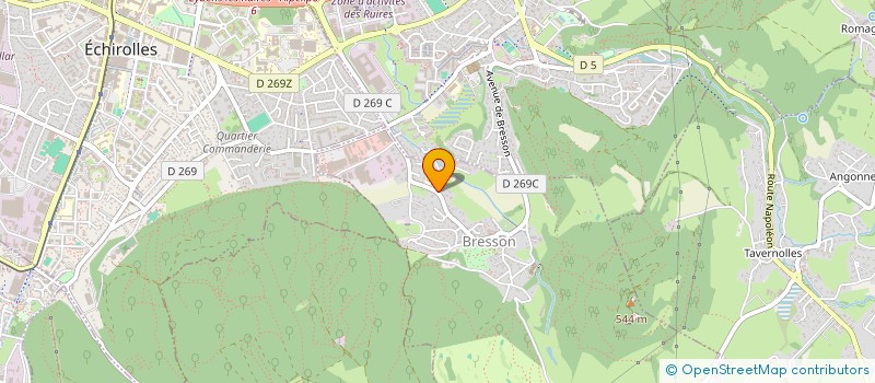 localisation de l'entreprise LE RELAIS DU MOUSQUETAIRE  BRESSON