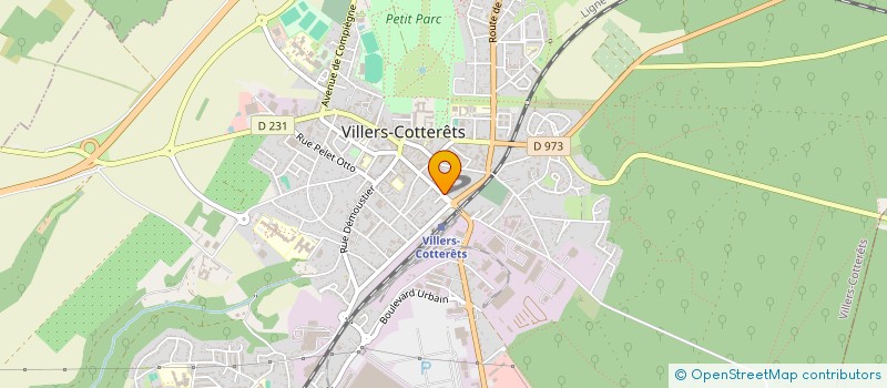 localisation de l'entreprise LE RELAIS DU PARC à VILLERS-COTTERETS