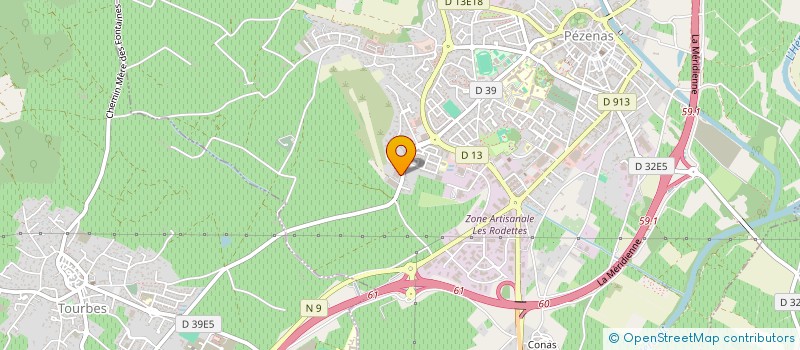 localisation de l'entreprise LE RELAIS DU PNEU à PEZENAS