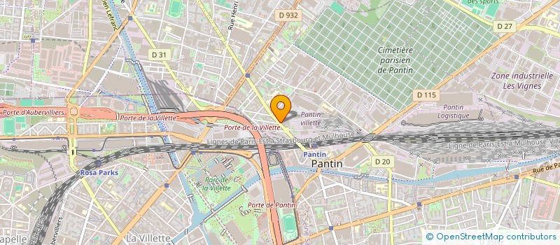 localisation de l'entreprise LE RELAIS DU PONT  PANTIN