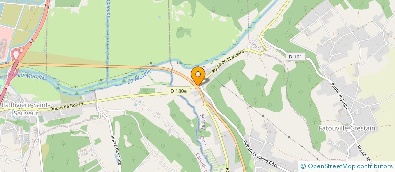 localisation de l'entreprise LE RELAIS DU PONT DE NORMANDIE  FIQUEFLEUR-EQUAINVILLE