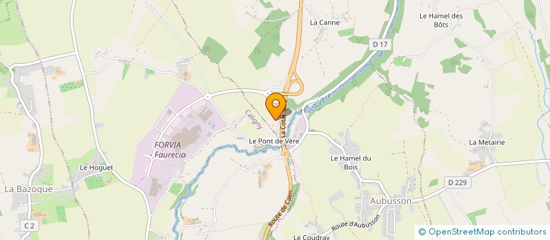 localisation de l'entreprise LE RELAIS DU PONT DE VERE à CALIGNY
