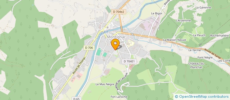 localisation de l'entreprise LE RELAIS DU SOLEIL D'OR à MONTIGNAC-LASCAUX