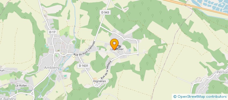 localisation de l'entreprise LE RELAIS DU SOULIER  AMBLENY