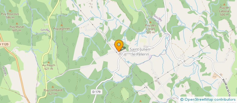 localisation de l'entreprise LE RELAIS DU TEULET  GOULLES