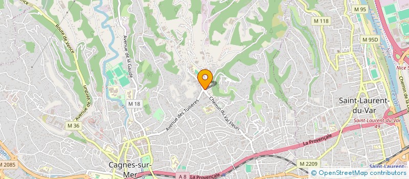 localisation de l'entreprise LE RELAIS DU VAL FLEURI à CAGNES-SUR-MER