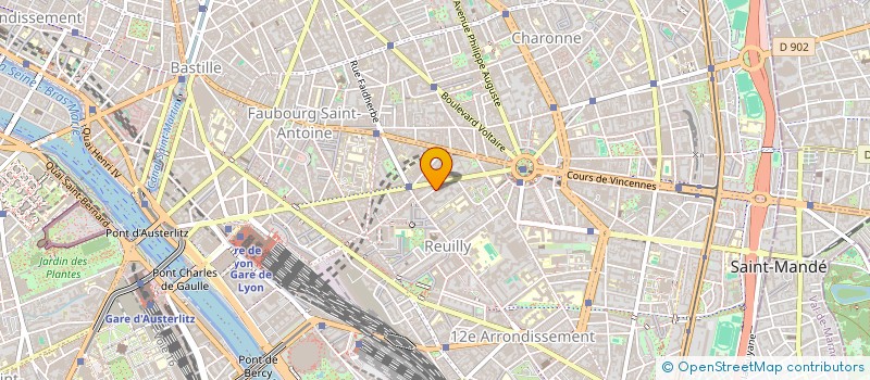 localisation de l'entreprise LE RELAIS DU VERMEIL D AURAY à PARIS 12