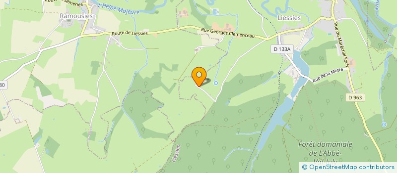 localisation de l'entreprise LE RELAIS EQUESTRE DE LIESSIES  LIESSIES
