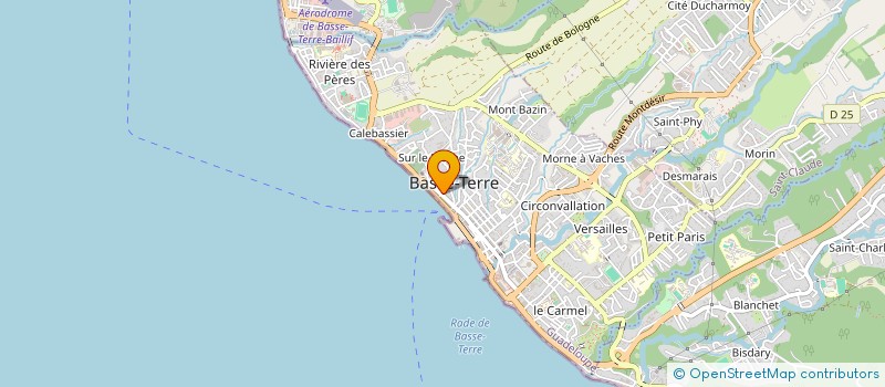 localisation de l'entreprise LE RELAIS FLEURI à BASSE-TERRE