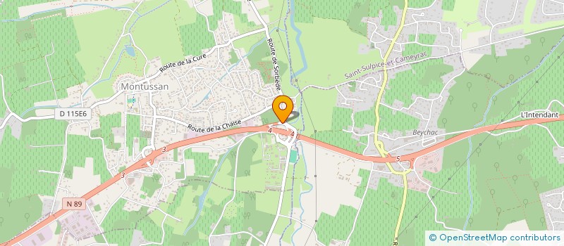 localisation de l'entreprise LE RELAIS FLEURI  MONTUSSAN