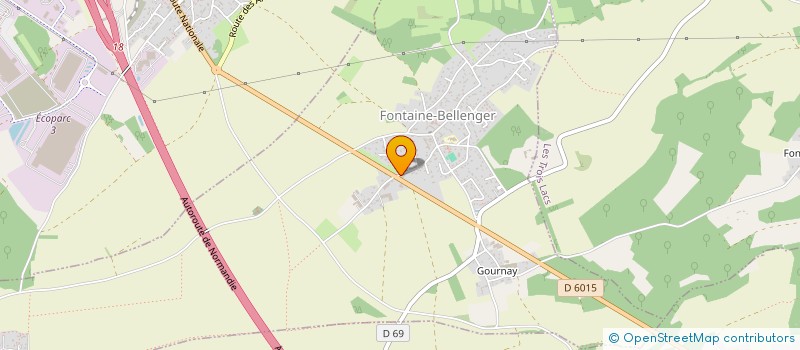 localisation de l'entreprise LE RELAIS FONTAINE  FONTAINE-BELLENGER