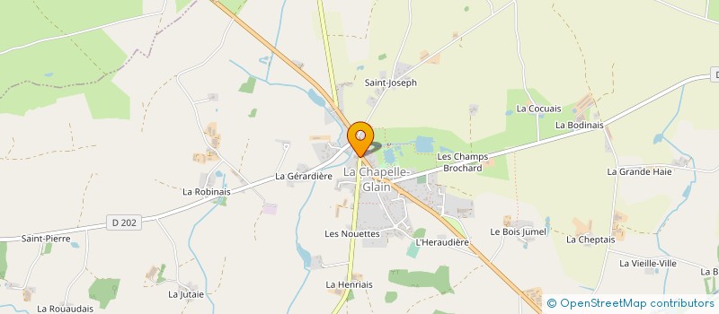 localisation de l'entreprise LE RELAIS GLAINOIS à LA CHAPELLE-GLAIN