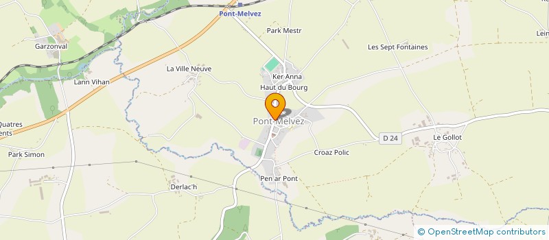 localisation de l'entreprise LE RELAIS GOURMAND  PONT-MELVEZ