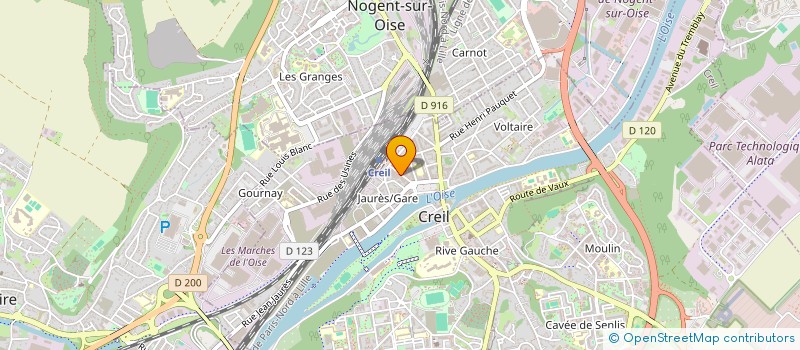 localisation de l'entreprise LE RELAIS GOURMAND DE CREIL  CREIL