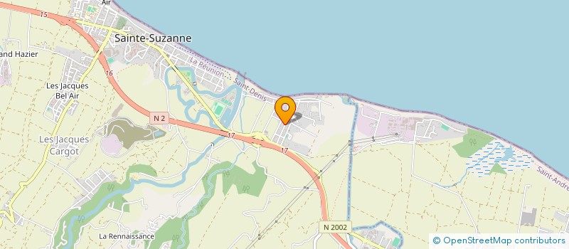 localisation de l'entreprise LE RELAIS KREOL SARL à SAINTE-SUZANNE
