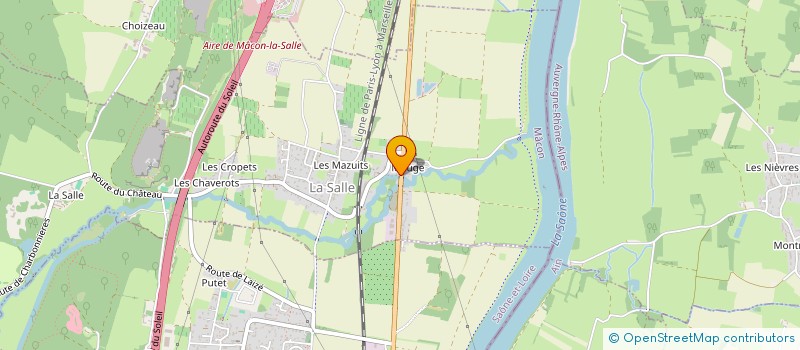localisation de l'entreprise LE RELAIS MACONNAIS à LA SALLE
