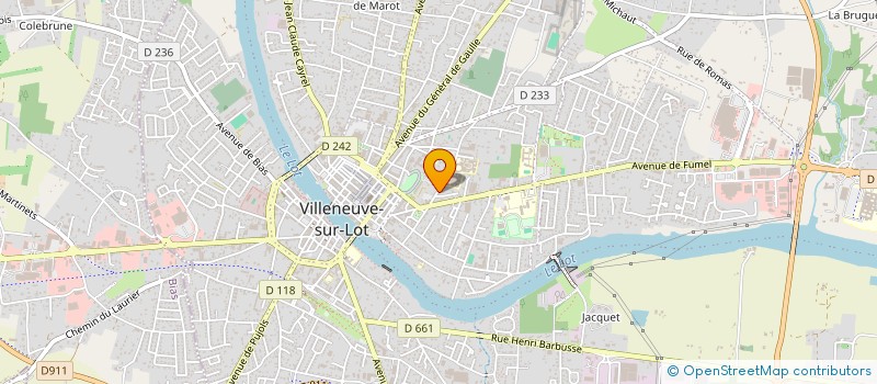 localisation de l'entreprise LE RELAIS PEDAGOGIQUE  VILLENEUVE-SUR-LOT