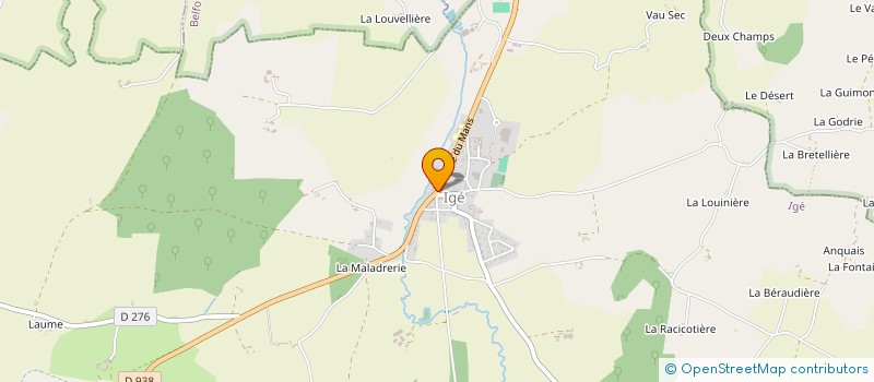 localisation de l'entreprise LE RELAIS SAINT JACQUES à IGE