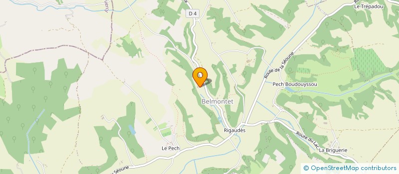 localisation de l'entreprise LE RELAIS ST HUBERT  PORTE-DU-QUERCY