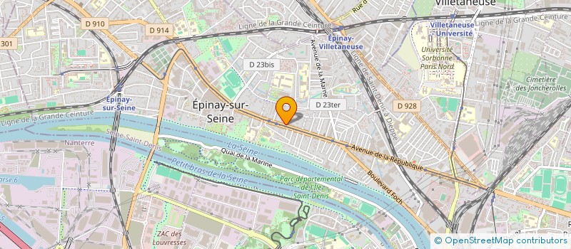 localisation de l'entreprise LE RELAX à EPINAY-SUR-SEINE