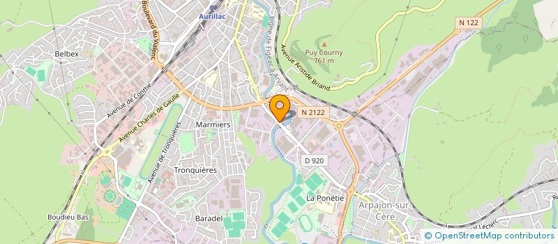localisation de l'entreprise LE RELAX à AURILLAC