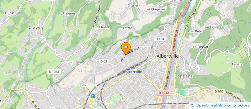 localisation de l'entreprise LE RELAXE  ALBERTVILLE