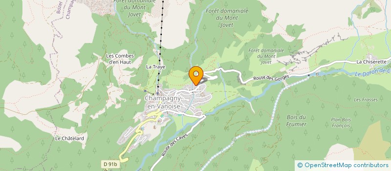 localisation de l'entreprise LE REMOUS SAUVAGE  CHAMPAGNY-EN-VANOISE