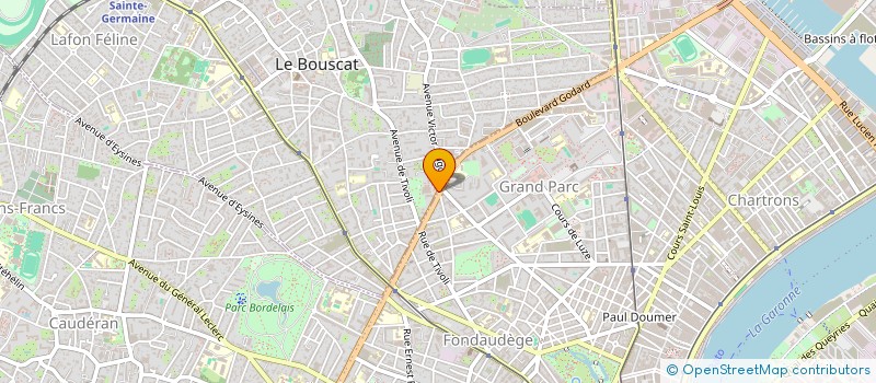 localisation de l'entreprise LE RENAISSANCE PROMOTION à LE BOUSCAT