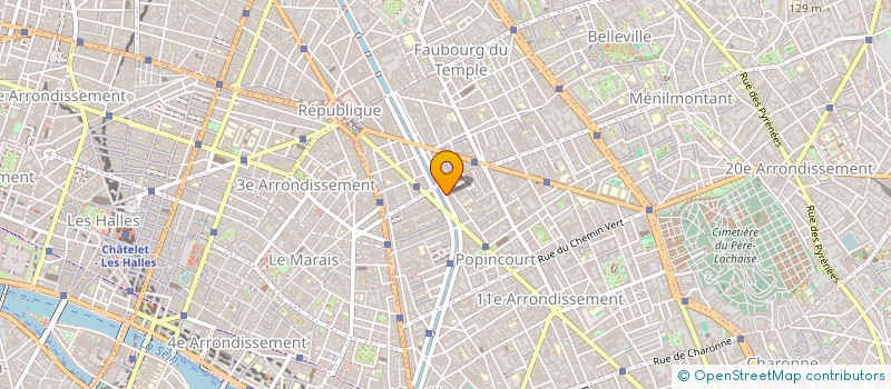 localisation de l'entreprise LE RENARD  PARIS