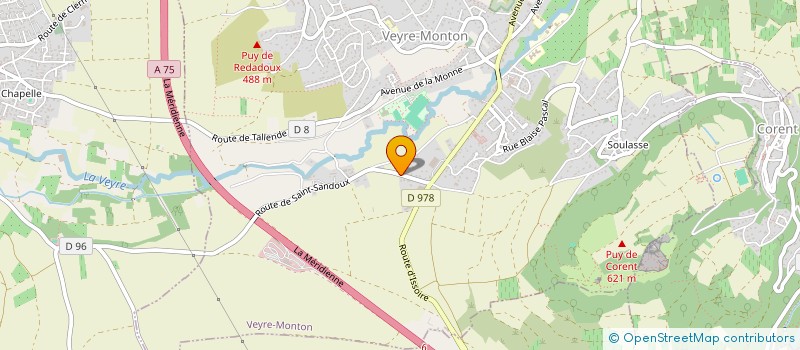 localisation de l'entreprise LE RENARD à VEYRE-MONTON