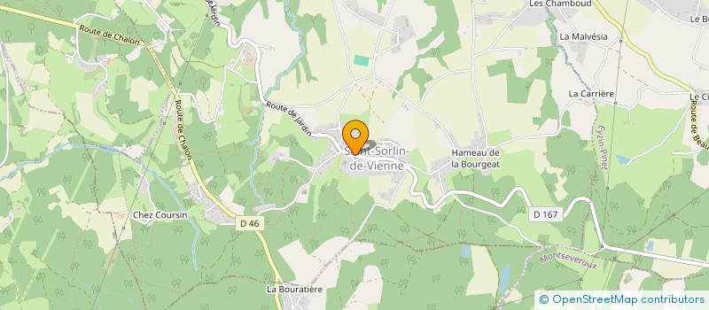 localisation de l'entreprise LE RENARD DU TRAYVELLET  SAINT-SORLIN-DE-VIENNE