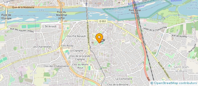 localisation de l'entreprise LE RENARD ET LA ROSE à ORLEANS