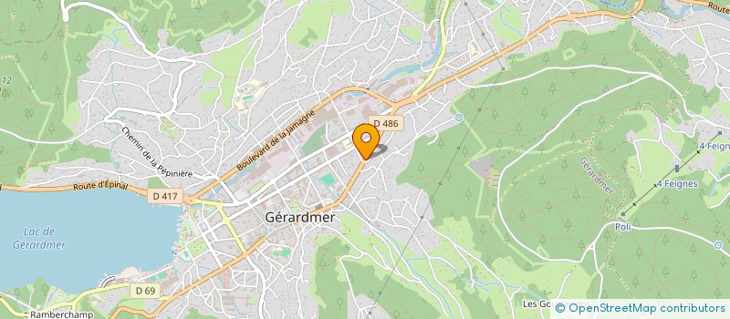 localisation de l'entreprise LE RENARD QUI FUME à GERARDMER